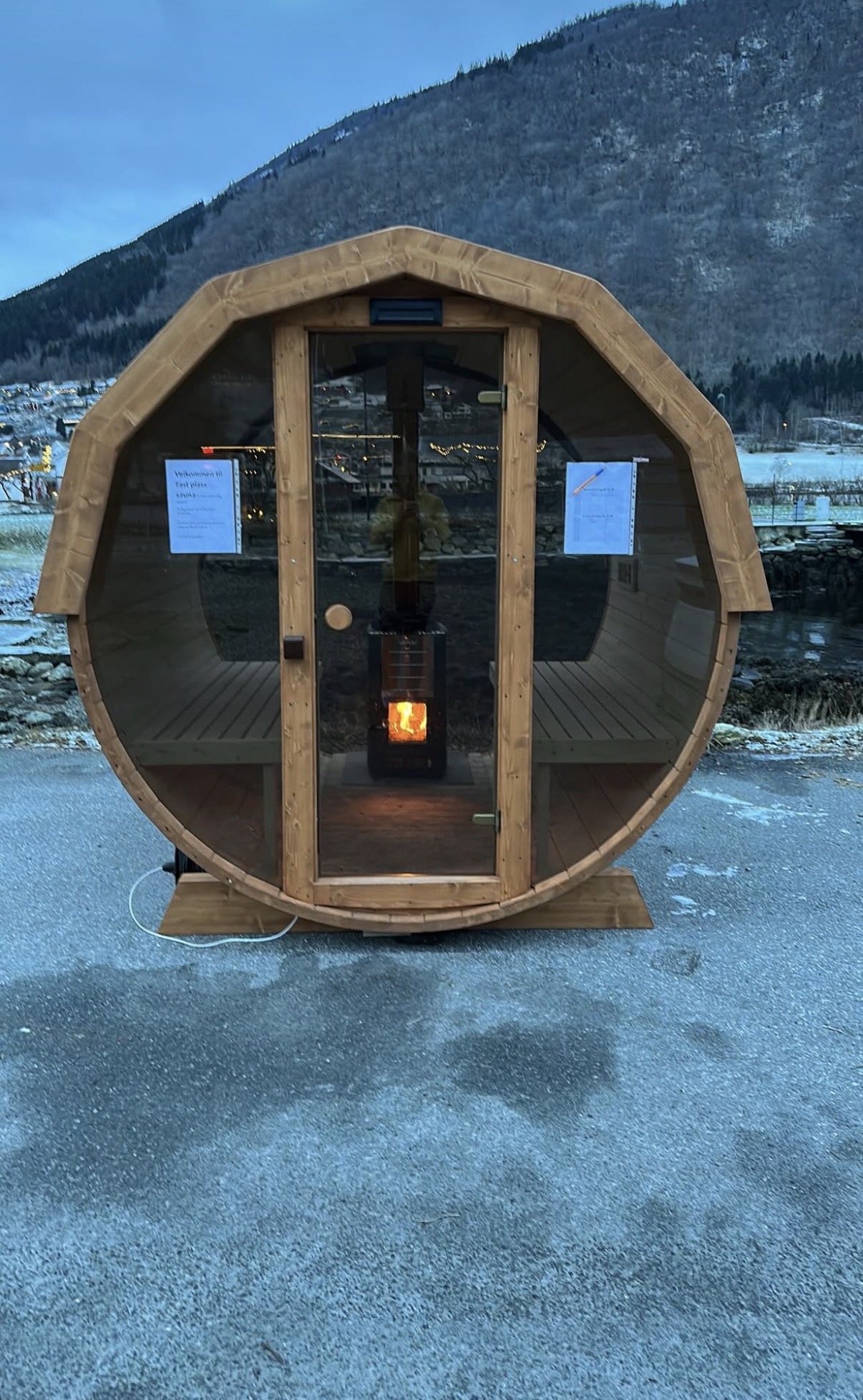 Sauna ved fjorden